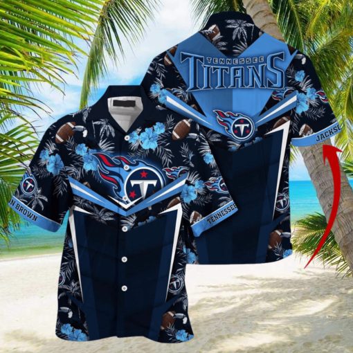 Customized NFL Tennessee Titans Hawaiian Shirt Summer Football Aloha Shirt For Fans