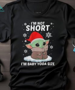 Cute Baby Yoda Santa I’m Not Short I’m Baby Yoda Size Merry Christmas Shirt