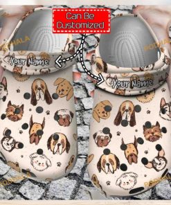 Cute Dog Breeds Crocs Unique Animal Print Clog Shoes