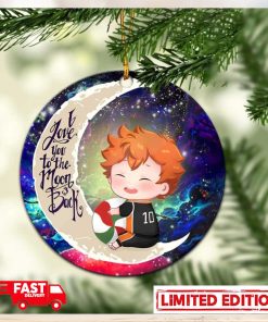 Cute Hinata Haikyuu Love You To The Moon Galaxy Perfect Gift For Holiday Ornament