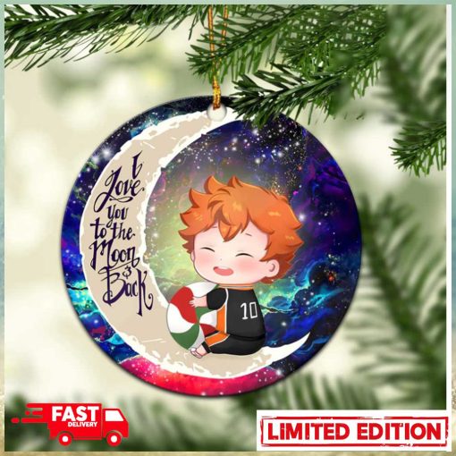 Cute Hinata Haikyuu Love You To The Moon Galaxy Perfect Gift For Holiday Ornament