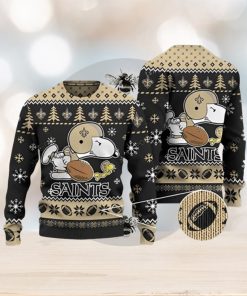 Cute Saints Snoopy Ugly Christmas Sweater 3D Printed Men And Women Holiday Gift