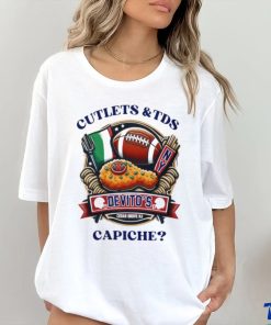 Cutlets and TDS devito’s capiche football shirt