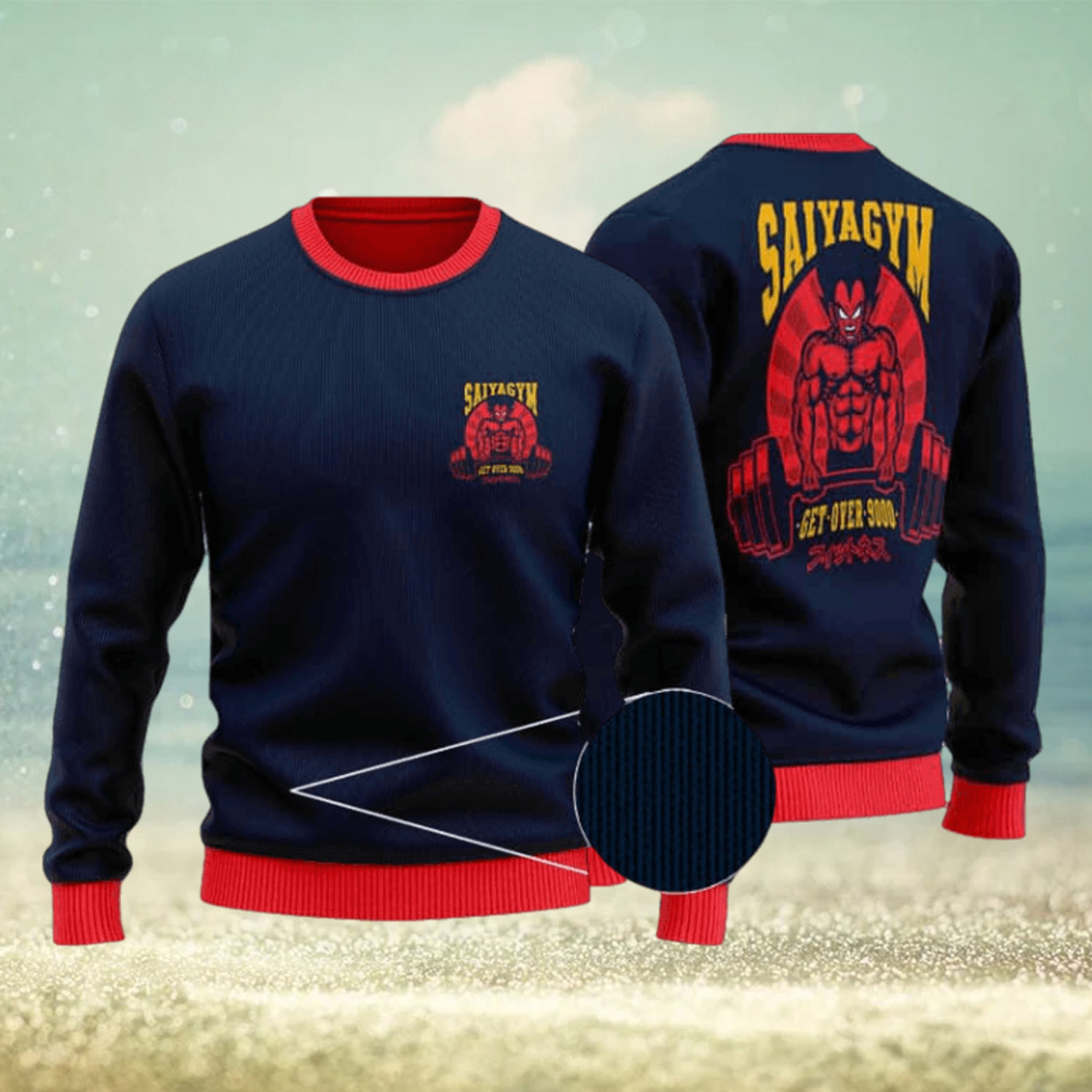 DBZ Vegeta Saiyan Over 9000 Dope Ugly Xmas Sweater DBZ Vegeta Saiyan Over 9000 Dope Ugly Xmas Sweater