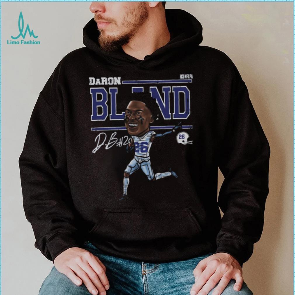 DaRon Bland Dallas Cartoon WHT Shirt DaRon Bland Dallas Cartoon WHT Shirt