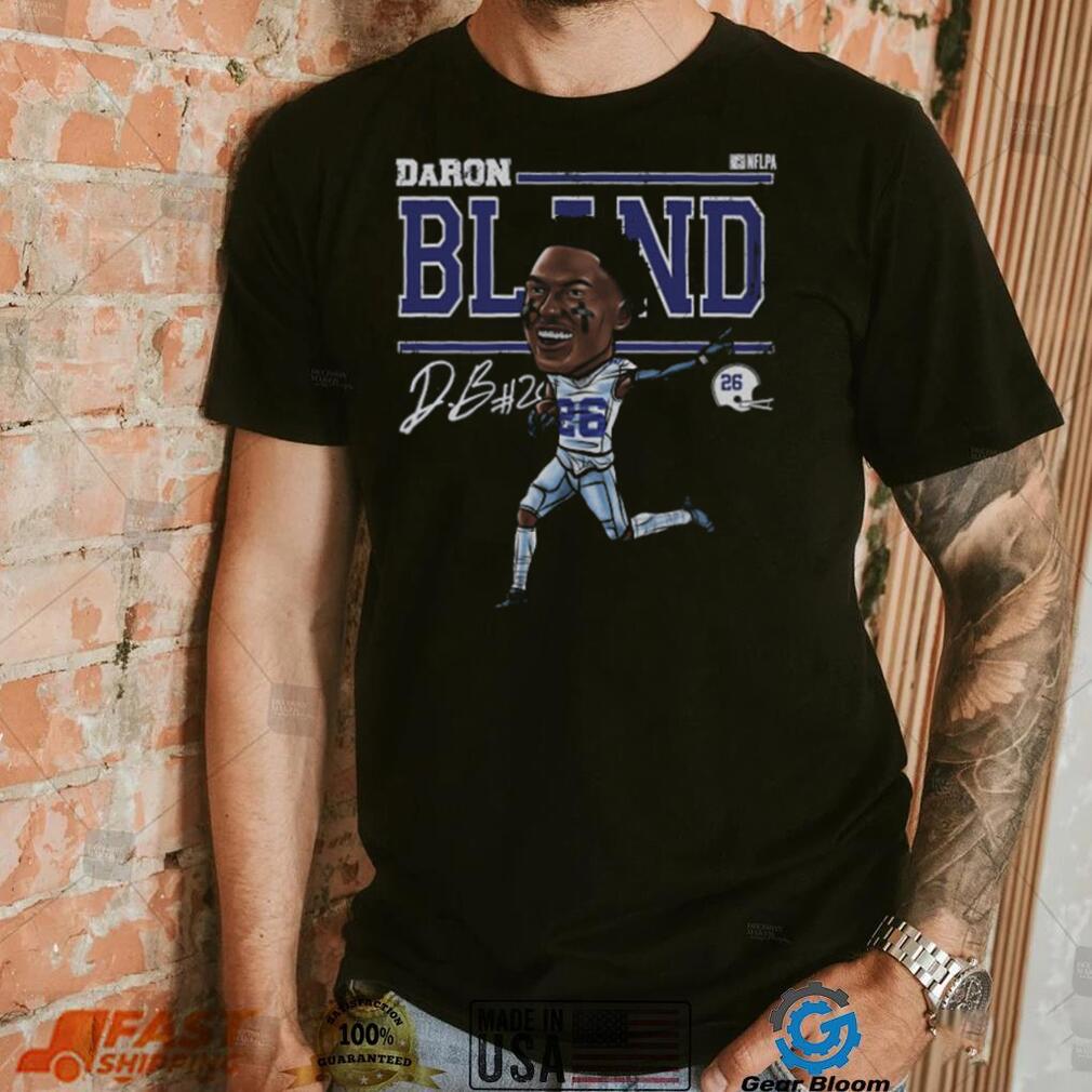 DaRon Bland Dallas Cartoon WHT Shirt DaRon Bland Dallas Cartoon WHT Shirt