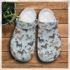 Floral Black Dachshund Crocs Unique Classic Clogs