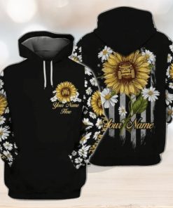 Daisy And Sun Flower Custom Name 3d All Over Print Hoodie