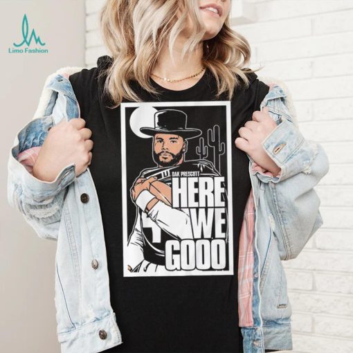 Dak Prescott here we go Dallas Cowboys poster shirt