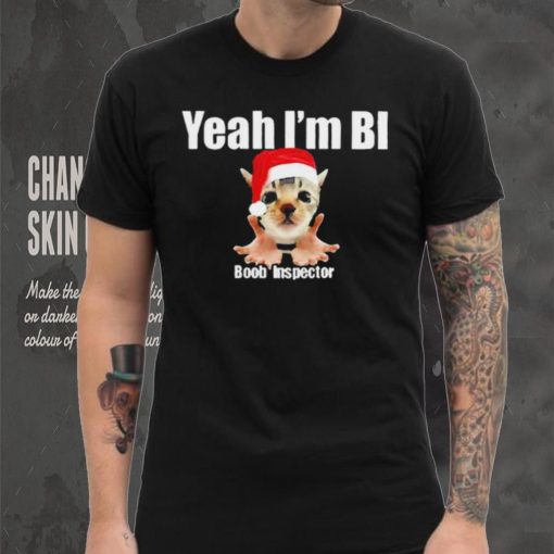 Dalatshirtshop cat yeah I’m bi boob inspector Christmas shirt