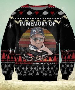 Dale Earnhardt Nascar Woolen Christmas Sweater