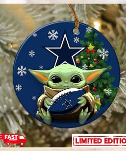 Dallas Cowboy Baby Yoda NFL 2023 Christmas Tree Decorations Ornament