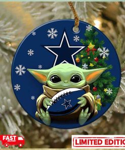 Dallas Cowboy Baby Yoda NFL 2023 Christmas Tree Decorations Ornament