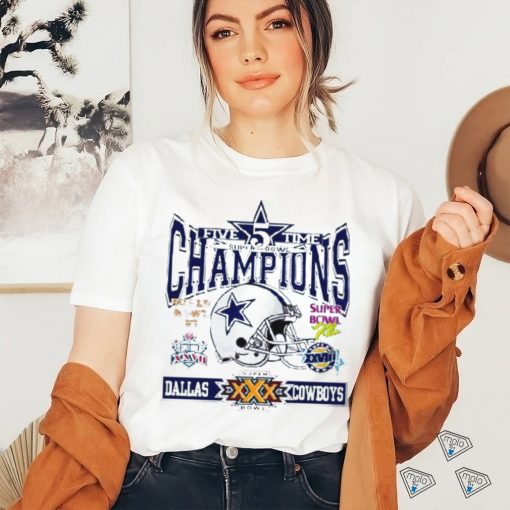 Dallas Cowboys 5 Time Super Bowl Champions Shirt