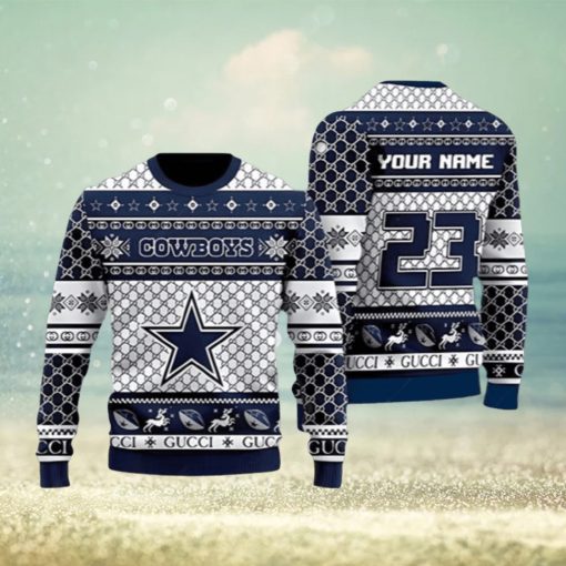 Dallas Cowboys American Football Ugly Christmas Sweater 3D Printed Men And Women Holiday Gift