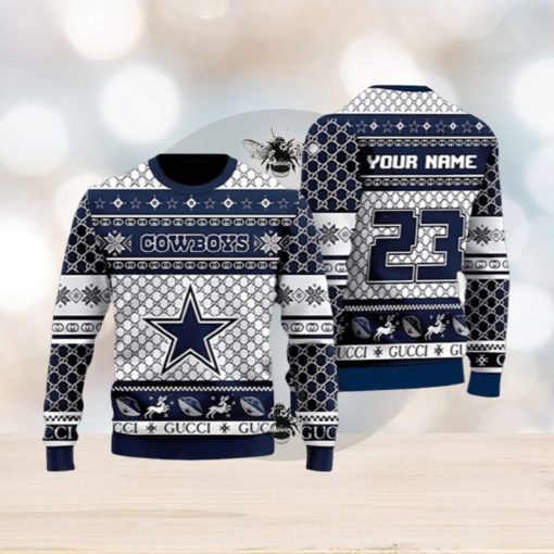 Dallas Cowboys American Football Ugly Christmas Sweater 3D Printed Men And Women Holiday Gift