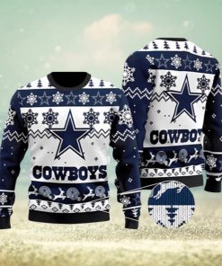 Dallas Cowboys American NFL Ugly Christmas Sweater 3D Printed Men And Women Holiday Gift