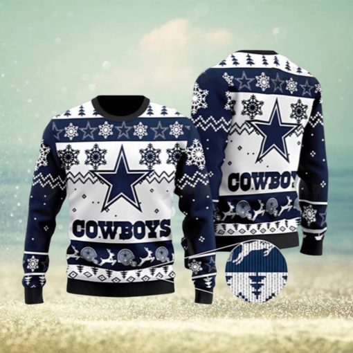 Dallas Cowboys American NFL Ugly Christmas Sweater 3D Printed Men And Women Holiday Gift