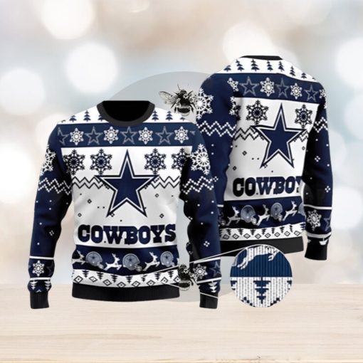 Dallas Cowboys American NFL Ugly Christmas Sweater 3D Printed Men And Women Holiday Gift