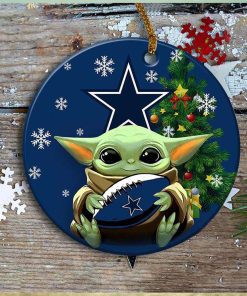 Dallas Cowboys Baby Yoda Ornament Christmas Tree Decorations NFL Gifts