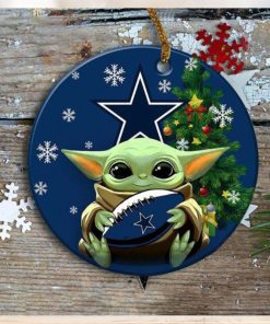 Dallas Cowboys Baby Yoda Ornament