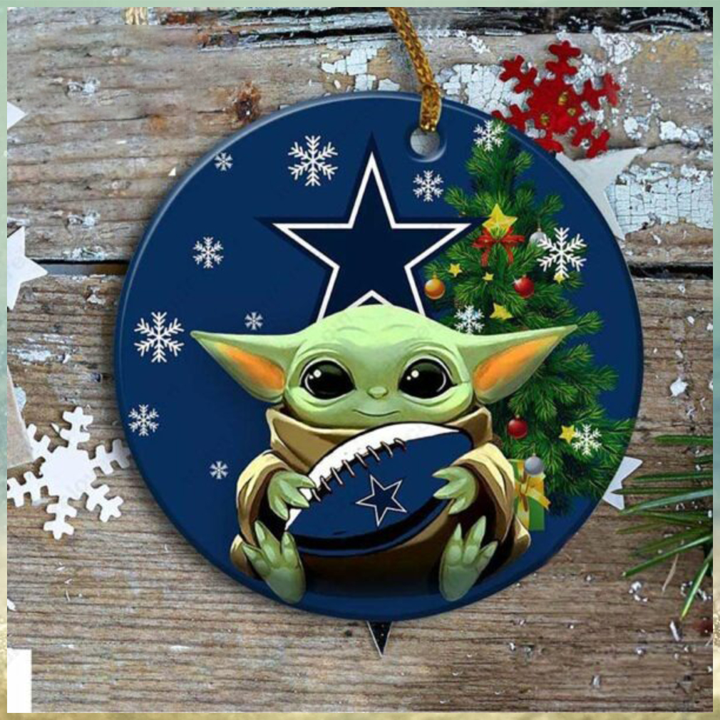 Dallas Cowboys Baby Yoda Ornament Dallas Cowboys Baby Yoda Ornament