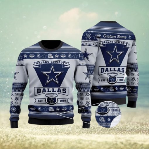 Dallas Cowboys Est 1960 Ugly Christmas Sweater 3D Printed Men And Women Holiday Gift