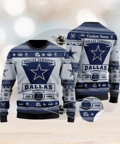 Dallas Cowboys Est 1960 Ugly Christmas Sweater 3D Printed Men And Women Holiday Gift