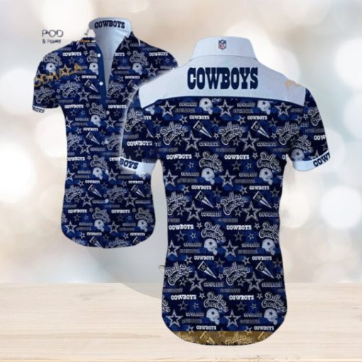 Dallas Cowboys Hawaiian Shirt, Hawaii Vacation Gift Aloha Shirt