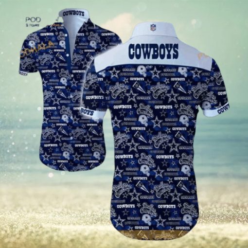 Dallas Cowboys Hawaiian Shirt, Hawaii Vacation Gift Aloha Shirt