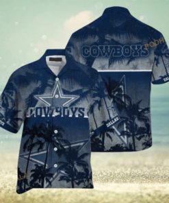 Dallas Cowboys Hawaiian Shirt, Vintage Gift For Football Fans Aloha Shirt