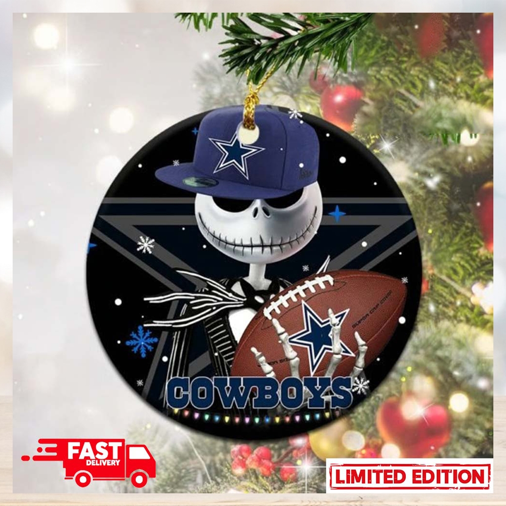 Dallas Cowboys Jack Skellington Nightmare Before Christmas 2023 Xmas Tree Decorations Ornament Dallas Cowboys Jack Skellington Nightmare Before Christmas 2023 Xmas Tree Decorations Ornament