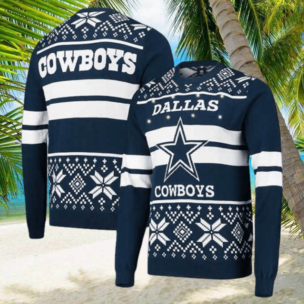 Cowboys light up 2025 christmas sweater