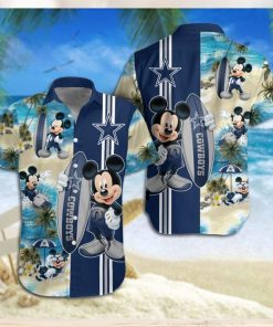 Dallas Cowboys Mickey Mouse Hawaiian Shirt