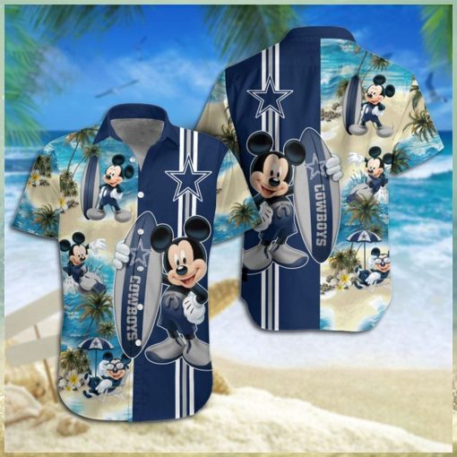 Dallas Cowboys Mickey Mouse Hawaiian Shirt