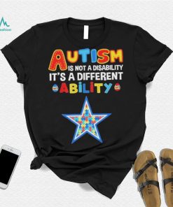 Dallas Cowboys NFL Autism Is Not A Disability Shirt