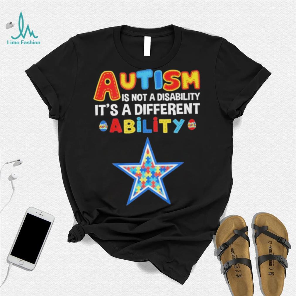 Dallas Cowboys NFL Autism Is Not A Disability Shirt Dallas Cowboys NFL Autism Is Not A Disability Shirt