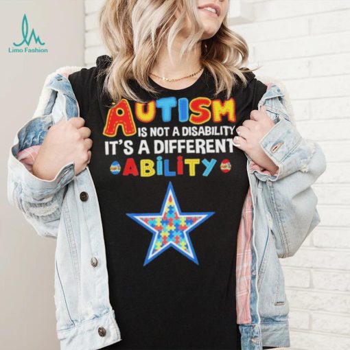 Dallas Cowboys NFL Autism Is Not A Disability Shirt