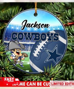 Dallas Cowboys NFL Fans Christmas Ornament Custom Name - Limotees