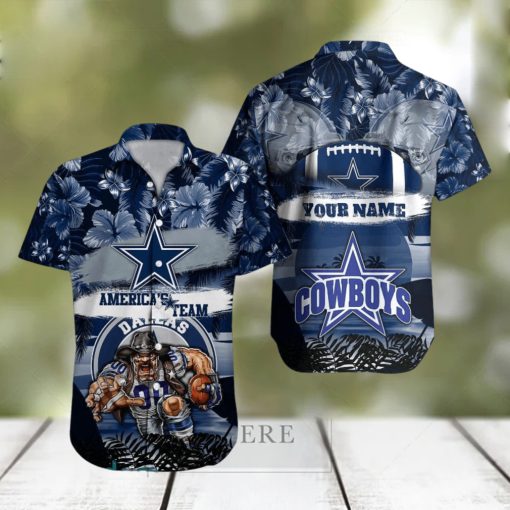 Dallas Cowboys NFL Hawaiian shirt Custom Name Summer Gift