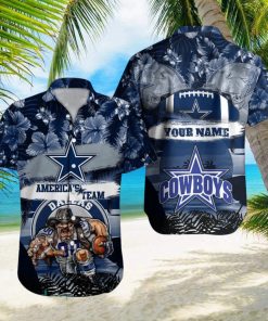 Dallas Cowboys NFL Hawaiian shirt Custom Name Summer Gift