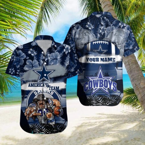 Dallas Cowboys NFL Hawaiian shirt Custom Name Summer Gift