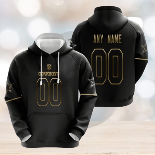 Dallas Cowboys Nfl American Football Black Golden Edition Vapor Limited Jersey Style Custom Gift For Cowboys Fans Hoodie Sweatshirt Tshirt Football Gift