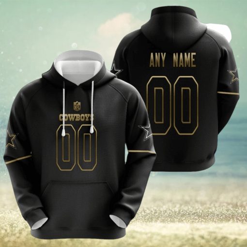Dallas Cowboys Nfl American Football Black Golden Edition Vapor Limited Jersey Style Custom Gift For Cowboys Fans Hoodie Sweatshirt Tshirt Football Gift