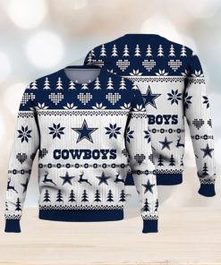 Dallas Cowboys Ugly Sweater Vintage Cowboys Ugly Christmas Sweater 3D Printed Men And Women Holiday Gift