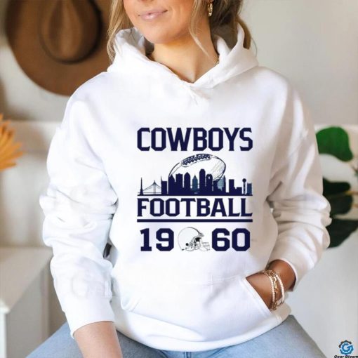 Dallas Cowboys football 1960 skyline retro shirt