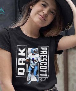 Dallas Cowboys football Dak Prescott 4 player action pose signature draw shirt, hoodie, sweater, long sleeve and tank top Dallas Cowboys football Dak Prescott 4 player action pose signature draw shirt