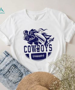 Dallas Cowboys football player half a ball logo shirt