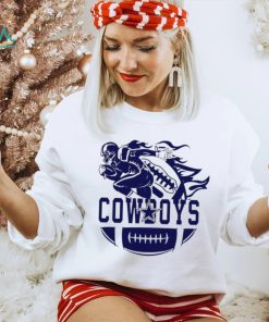 Dallas Cowboys football player half a ball logo shirt