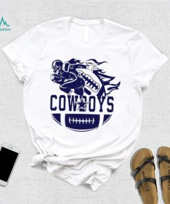 Dallas Cowboys football player half a ball logo shirt